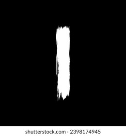 Paint Brush or Brush Stroke Silhouette, can use for template, lay out, background, art illustration,  advertisement space, or graphic design element. Vector Illustration