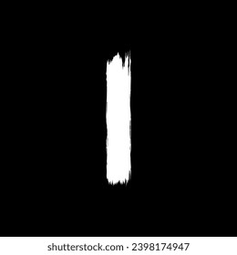 Paint Brush or Brush Stroke Silhouette, can use for template, lay out, background, art illustration,  advertisement space, or graphic design element. Vector Illustration