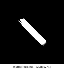 Paint Brush or Brush Stroke Silhouette, can use for template, lay out, background, art illustration,  advertisement space, or graphic design element. Vector Illustration