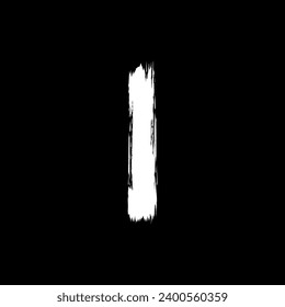 Paint Brush oder Brush Stroke Silhouette, kann für Vorlage, Layout, Hintergrund, Kunstgrafik, Werbefläche oder Grafikdesign Element. Vektorgrafik