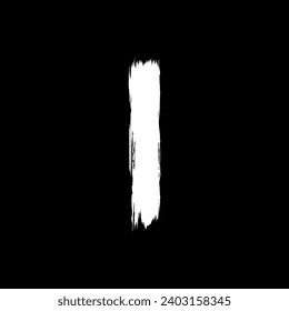 Paint Brush or Brush Stroke Silhouette, can use for template, lay out, background, art illustration,  advertisement space, or graphic design element. Vector Illustration