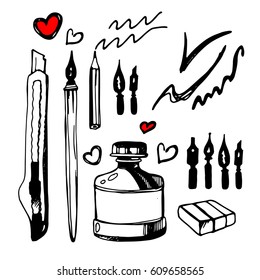paint, brush, stroke, vector, drawing, ink, art