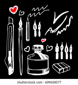 paint, brush, stroke, vector, drawing, ink, art