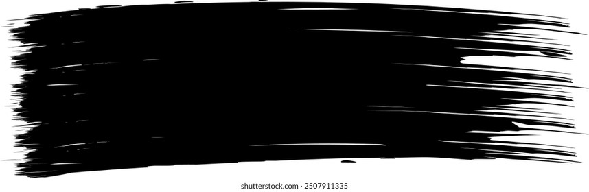 Paint Brush Stroke Vector. Ink Concept. Artistic Design Element. Grunge.