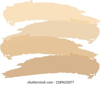 Paint brush strokes beige shades background