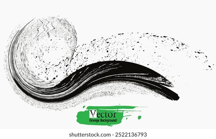 paint brush strokes, Black Brush strokes isolated on white background. Brush strokes grunge background. Vector brush stroke texture. Black ink, paint splatter. eps8