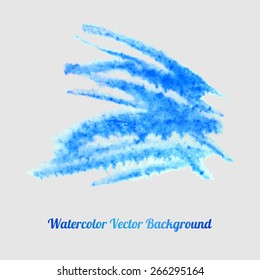 Paint brush strokes collection. Set of vector watercolor brush strokes. Colorful watercolor design elements. EPS10 watercolor vector elements isolated on white.