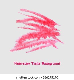 Paint brush strokes collection. Set of vector watercolor brush strokes. Colorful watercolor design elements. EPS10 watercolor vector elements isolated on white.