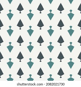 Paint brush strokes seamless pattern. Arrow motif modern minimal ornament. Freehand design background. Trendy handdrawn simple geometric print. Artistic hand drawn abstract vector wallpaper
