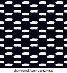 Pintar pinceladas de pincel es un patrón sin fisuras. Fondo de diseño de grunge libre. Motivo de la línea de lavado de diseño minimalista. Impresión geométrica de doodle a mano de moda. Papel mural abstracto de vector dibujado a mano artificial