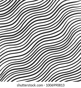 Paint brush strokes. Seamless vector pattern with line
