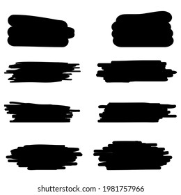 Paint Brush Strikes Vektorgrafik, Hintergrund Pinselstriche, Clipart Art Pinsel.