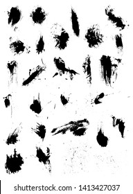 Paint Brush Strokes Vector Pack 01