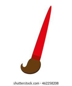 paint brush supply icon vector illustration design