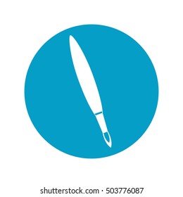 paint brush supply isolated icon vector illustration design