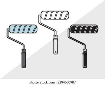 Paint Brush SVG Printable Vector Illustration