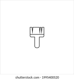 símbolo de pincel en forma de vector