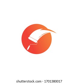 Paint brush symbol illustration vector template