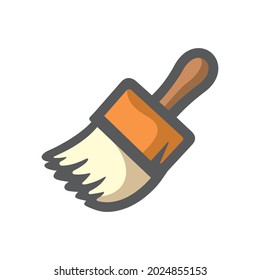 Paint brush symbol Vector icon Cartoon illustration