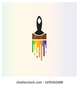 Paint brush symbol vector illustration