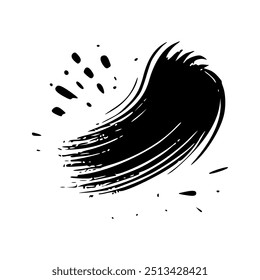 paint brush templates grunge dark black sketch.