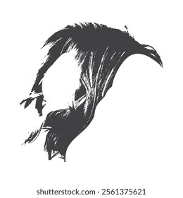 Paint brush templates on white background.