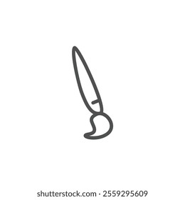 Paint brush thin outline icon vector design good for web or mobile app