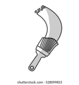 paint brush tool icon image vector illustration design 