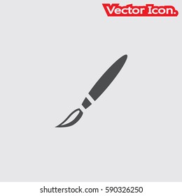 Paint brush Tool icon isolated sign symbol and flat style for app, web and digital design. Vector illustration.