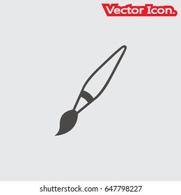 Paint brush Tool icon isolated sign symbol and flat style for app, web and digital design. Vector illustration.