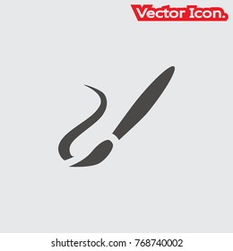 Paint brush Tool icon isolated sign symbol and flat style for app, web and digital design. Vector illustration.