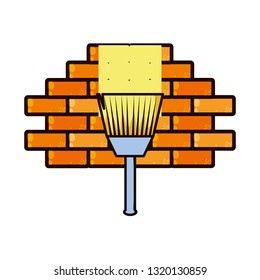 paint brush tool with wall