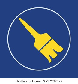 Paint brush trendy icon proud abstract vector illustration colorful artwork lovely design.eps