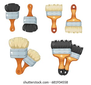 Paint brush vector