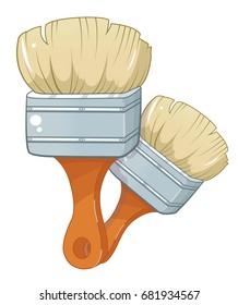 Paint brush vector