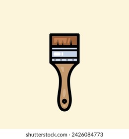 Paint Brush Vector Art Illustration on Isolated Background. World Art Day Vector Illustration on Isolated Background