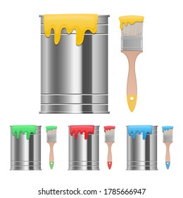 Paint brush vector design illustration isolated on white background