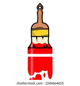 paint brush vector design on white background