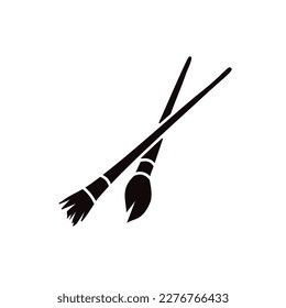 Paint Brush vector fill icon. filled flat sign for mobile concept and web design. Paint Brush glyph icon. Symbol, logo illustration. Vector graphics