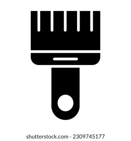 Paint Brush Vector Glyph Icon For Personal And Commercial Use.

