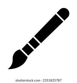 Paint Brush Vector Glyph Icon For Personal And Commercial Use.
