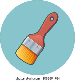 Paint brush vector icon