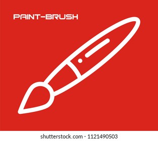 PAINT BRUSH VECTOR ICON 
