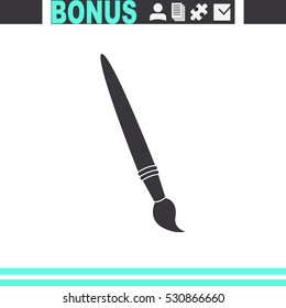 Paint Brush Vector Icon.