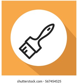 Paint brush vector icon