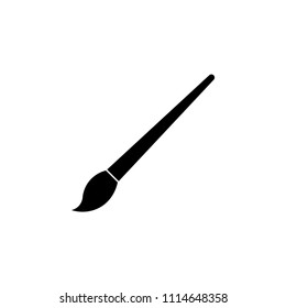 Paint brush vector icon, artist symbol. Simple, flat design for web or mobile app