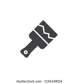 Paint brush vector icon. filled flat sign for mobile concept and web design. Utilities simple solid icon. Decorate symbol, logo illustration. Pixel perfect vector graphics