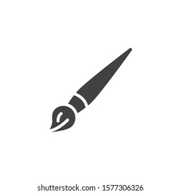 Paint Brush Vector Icon Filled Flat Stock Vector (Royalty Free) 1577306326