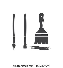 paint brush vector icon illustration design
