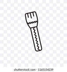 Paint brush vector icon isolated on transparent background, Paint brush logo concept